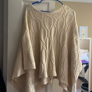 Beige Poncho